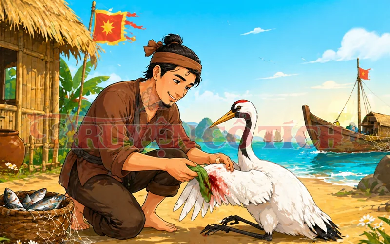 Người ngư dân và cánh cò nhỏ